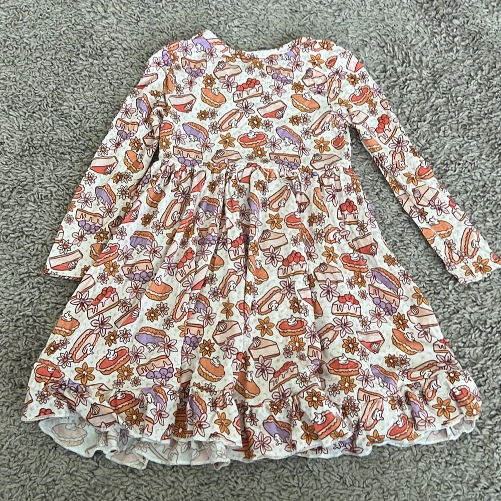 Dream Big Little Bamboo Thanksgiving Pie Skater Dress